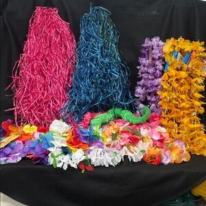 Hawaiian Leis and party decorations